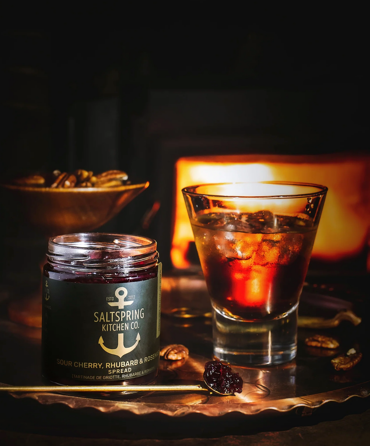 Sour Cherry, Rhubarb, and Rosemary Spread