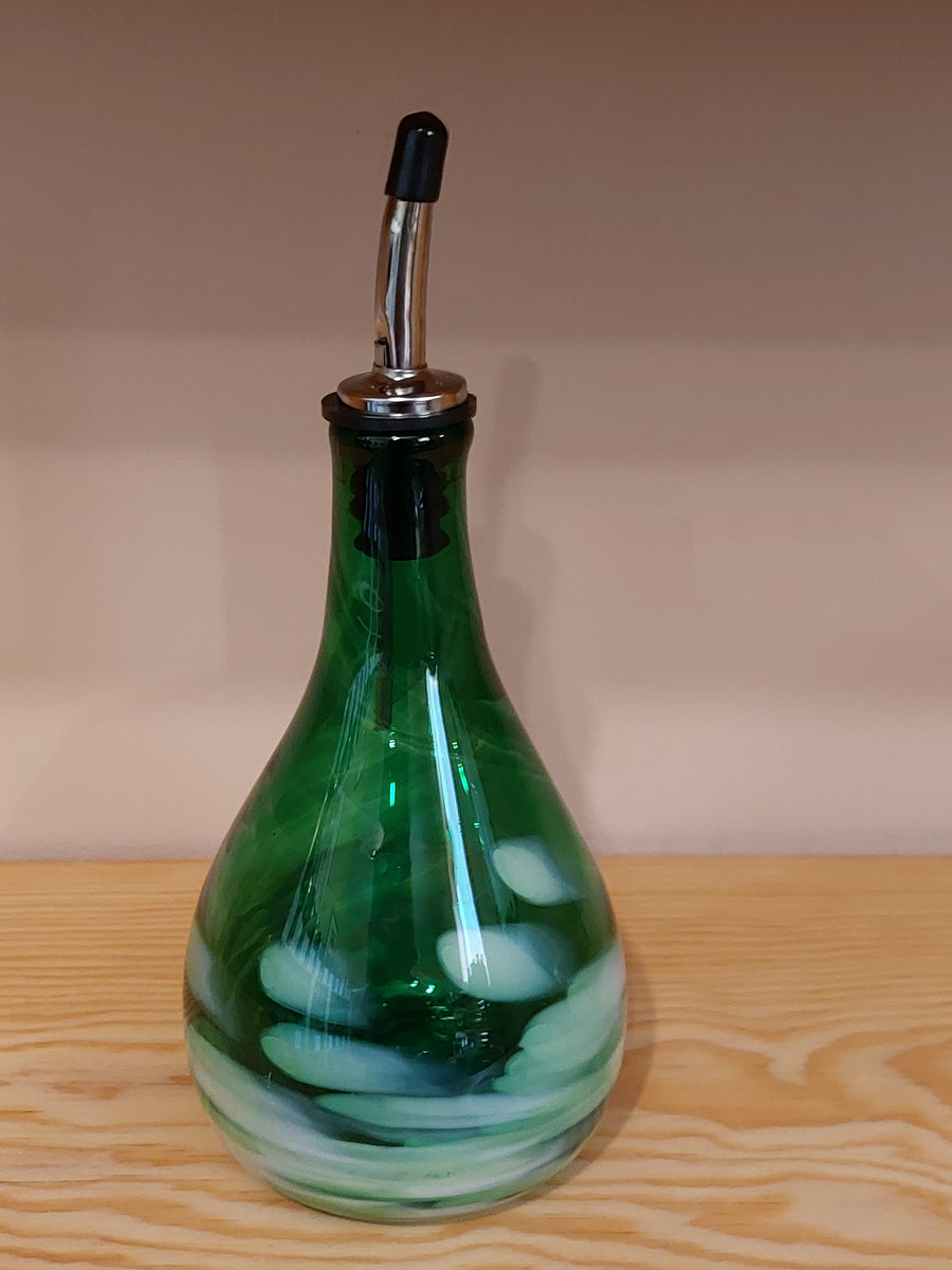 Hand-Blown Glass Olive Oil Dispensers - McFadden Art Glass
