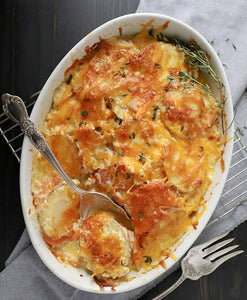 Sage Potato Au Gratin with Leeks