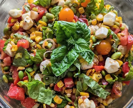 Roasted Sweet Corn and Tomato Salad