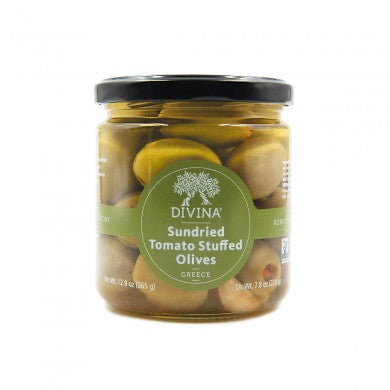 Sundried Tomato-Stuffed Green Olives